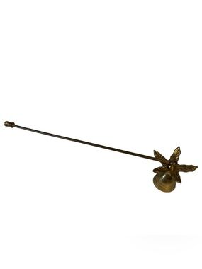 VTG Brass Candle Snuffer Leaf design